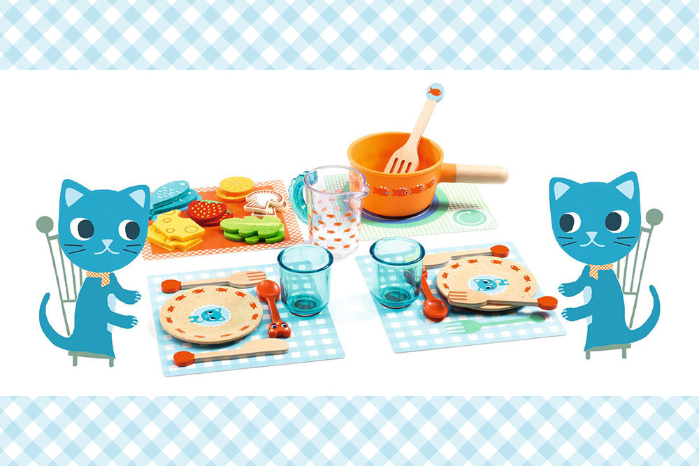 ねこちゃんと一緒にお料理をはじめよう!